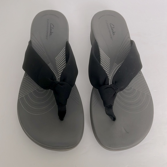 Clarks Women Cloudsteppers Arla Glison Ortholite Sandals Thong Shoes Size 12 New - Picture 8 of 11
